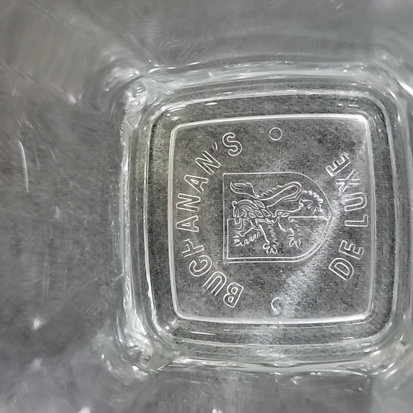 Buchanan's Deluxe Set Of Two Square Base Scotch Whiskey Glasses - Picture 2 of 4